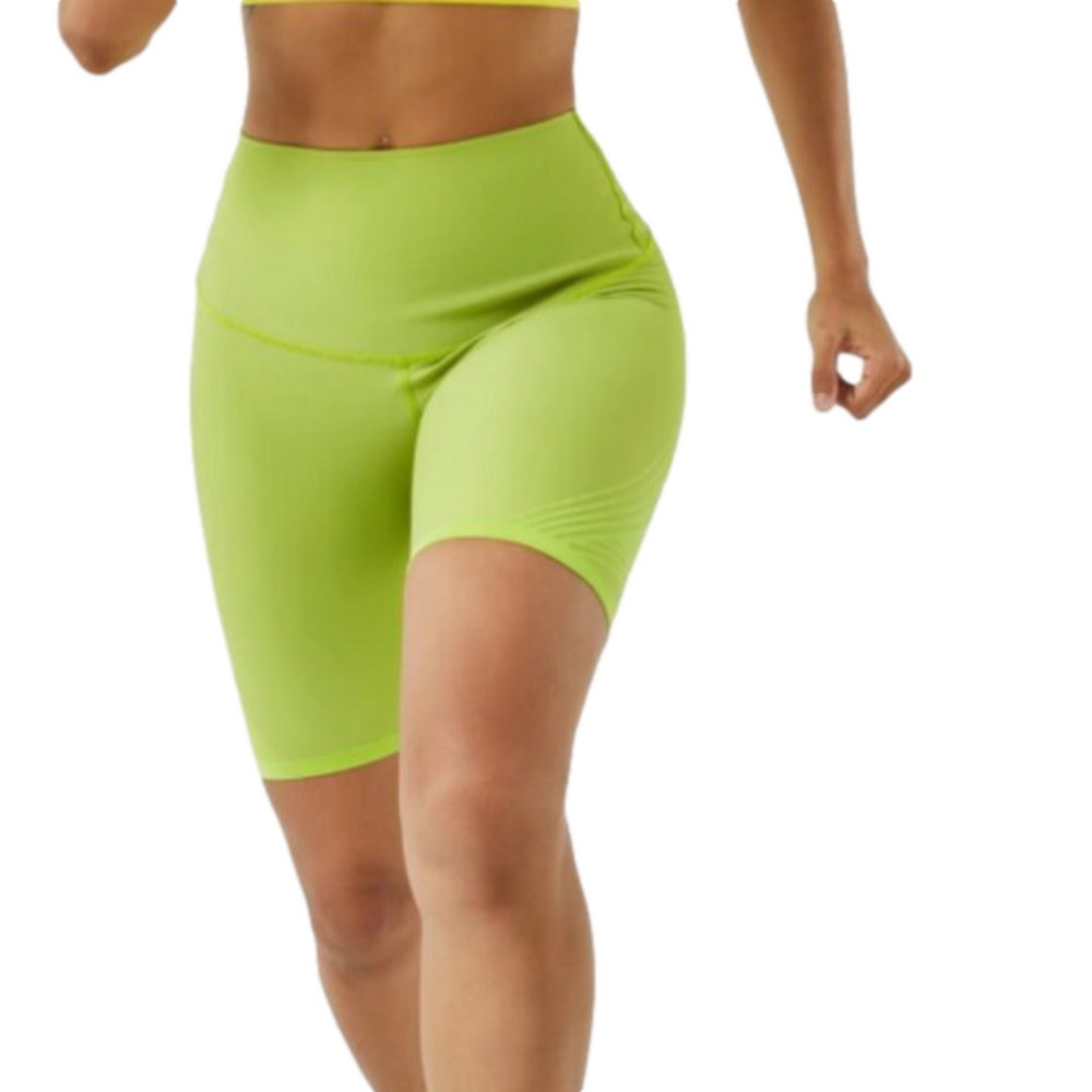 Fanka Reversible Body Sculpt Kiwi Green High Waist Biker Short